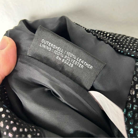 Wilsons Leather Maxima Iridescent Pebble Texture Leather Pants EC SZ4 - Picture 6 of 8